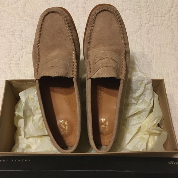 Bass Ladies Whitney Weejun II Penny Suede loafers in Earth color - Size 8M - New - Picture 4 of 10
